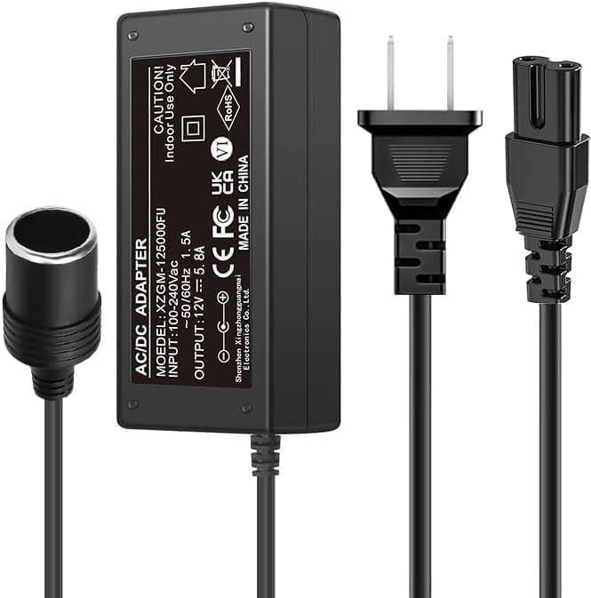 12V Converter Compatible with Igloo Iceless Kool Mate Cool Chill Thermolectric Coolers Power Supply Adapter