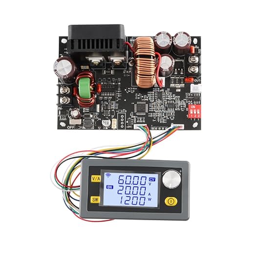 XY6020L CNC DC Buck Converter Adjustable DC Voltage Power Supply Constant Voltage 20A 1200W Voltage Step Down Module Buck Converter Power Supply 1200W