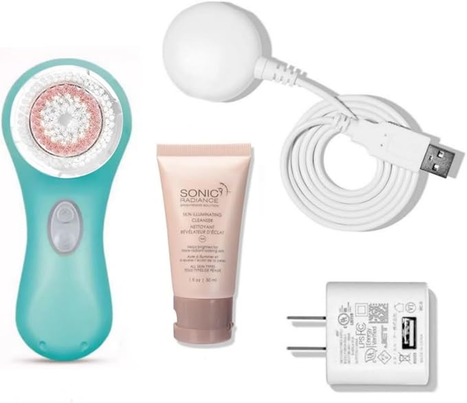 Sonic Facial Cleansing Device 2026 NEW Mia2 Mini Version (Sea Breeze) | Whitening with Replaceable Brush Head