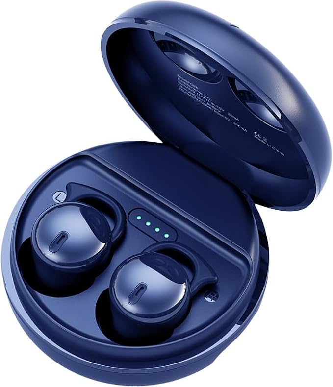Invisible Sleep Headphones,Sleep Earbuds for Side Sleepers,Small Comfortable Fit Noise Blocking Sleeping Ear Buds,Bluetooth 5.3 Wireless Earbuds, in-Ear Ear Buds for Sleeping, Working (Blue)