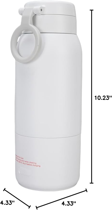 Pissente Travel Electric Kettle Cordless Portable Water Heater 500ml USB Fast Heating 316 Stainless Steel with Adjustable Temperature for Tea Coffee Milk