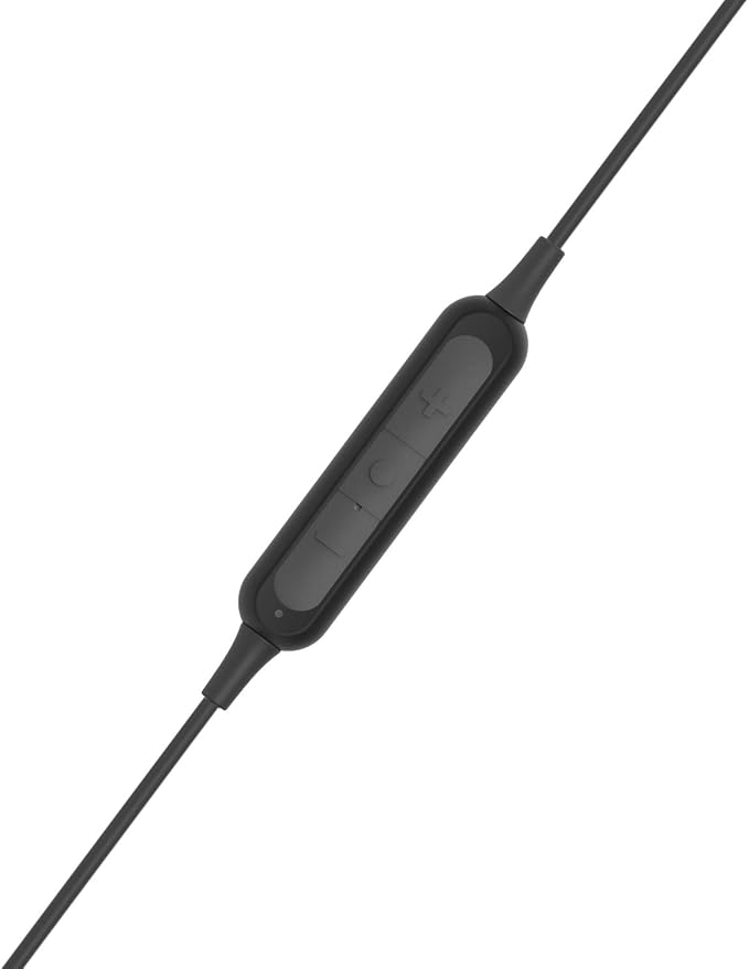 Koss KSC35 Wireless Bluetooth Ear Clip Headphones, USB-C, Microphone with Audio Remote, 18+ Hour Battery Life, Carry Case Included, Black