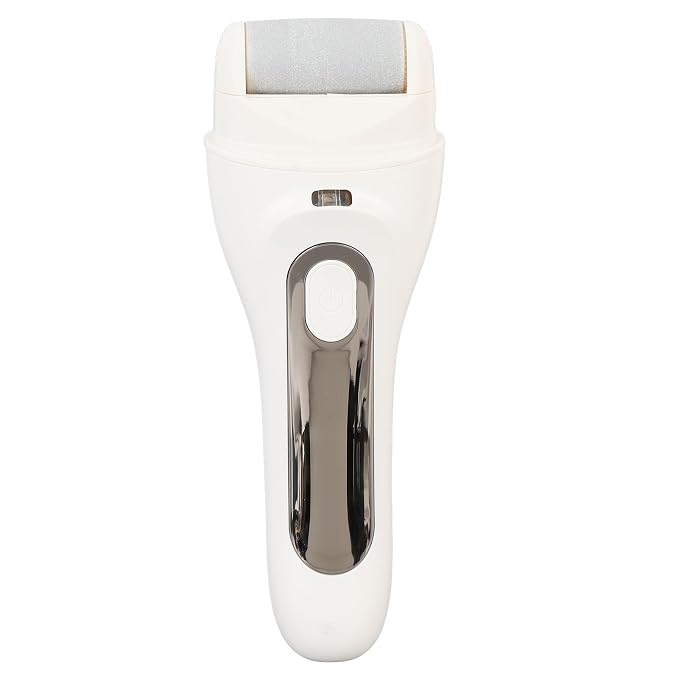 Electric Callus Remover, 3 Adjustable Speeds IPX7 Water Proof USB Rechargeable LCD Display Electric Foot File Portable Electronic Foot File Pedicure Tools Callus Remover Foot Scrubber Kit (White)