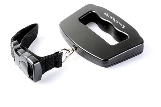 50kg Digital Portable Luggage Scale with Backlight - Handheld Suitcase Scale