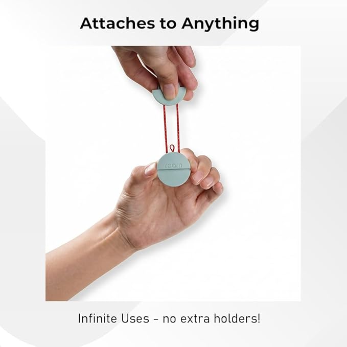 ROAM SMART TRACKER - Bluetooth Tracker & Item Locator for Keys, Luggage, Wallet, Kid & Pet Gear, (iOS, Android), No App or Subscription, Fast Setup, Waterproof | 1-Pack, Blue