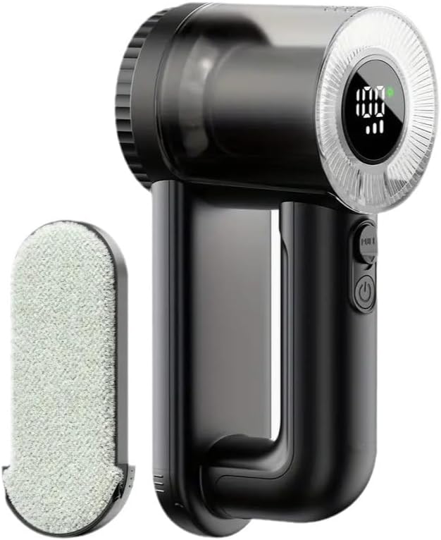 2-in-1 Fabric Shaver, 3-Speed Rechargeable Lint Shaver with Digital LED Display, Electric Sweater Shavers to Remove Pilling from Clothes, Furniture, Couch and Blanket, Type-C Fast Charging