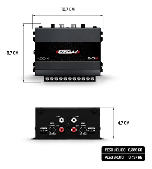 SounDigital Amplifier (400W 4 Channels)