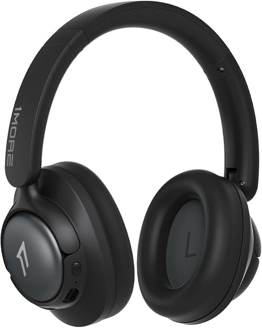1MORE Wireless Bluetooth Noise-canceling Headphones - HQ31 SonoFlow SE Over-Ear Headphones with Hi-Res Audio, 90H Playtime, Clear Calls, Preset EQ Via App, Comfort for Home Office Travel(Black)