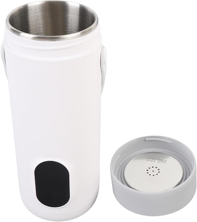 Travel Electric Kettle, 350ML Small Tea Coffee Kettle Mini Hot Water Boiler 27000mAh Rechargeable Portable Water Heater, 12 Hour Insulation