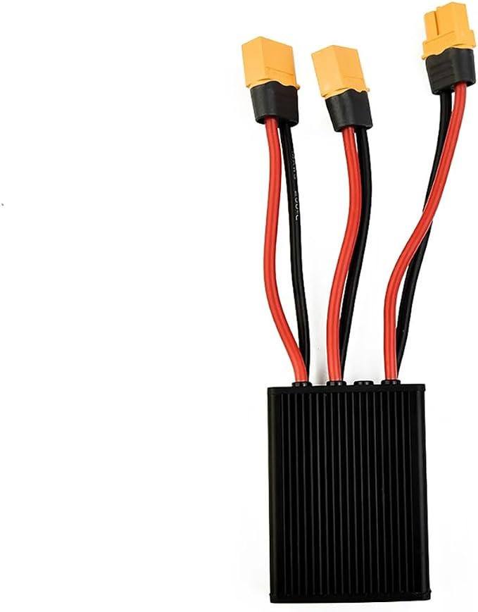 Electric Bike Dual Battery Discharge Converter 20A 24-72VDC Dual Battery Pack Switch Balancer Double Parallel Module with XT60 Plug for 250w 350w Motor