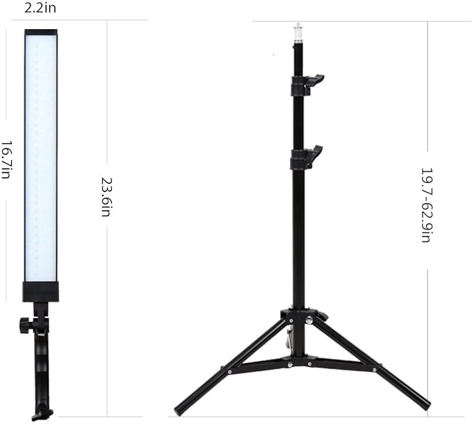 180 LED Light Photography Studio LED Lighting Kit Adjustable Light with Stand Tripod and Bag Photographic Video Fill Light