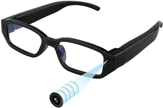 1080P HD Smart Glasses with Camera for Men, Hands-Free Video Recording Glasses, First Person View Camera Glasses for Cycling Travel Vlog