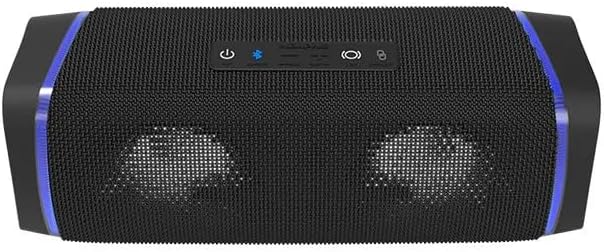 Memphis MFLOWBTK Flow - Wireless Bluetooth & Aux Speaker, IPX7 Water Resistance, Black