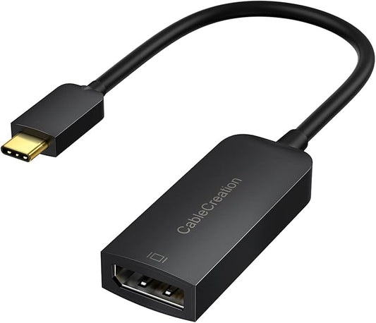 CableCreation USB C to Displayport Adapter, 40G Type C to Display Port,USB-C to DP 1.4 [8K@60Hz, 4K@144Hz] HDR,Thunderbolt 4/3 to Displayport, Require Host Device Must Support Display Output Mode.