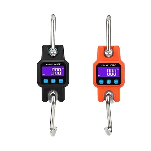 Hanging Scale, Digital Hanging Scale 660 LBs 300KG,Heavy Duty Waterproof Fish Portable Crane for Lugga Weight Dropship for Gym,Hunting,Travelling(Orange)