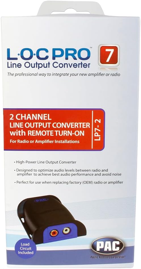 PAC LP7-2 L.O.C. PRO Series 2-Channel Line Output Converter with Remote Turn On 4in. x 8in. x 1in.