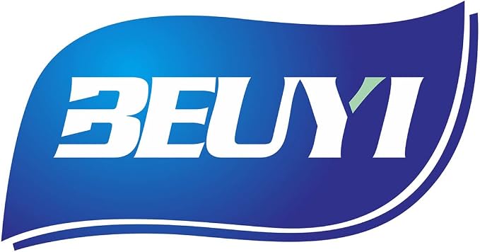 BEUYI 2.52'' x 1476' Premium Resin Enhanced Wax Ribbon, 64mm x 450m Black Thermal Transfer Ribbon for Barcode Thermal Label Printers, CSO-Ink Outside, 1'' Core for Zebra, TSC, GoDex, Citizen (1 Roll)