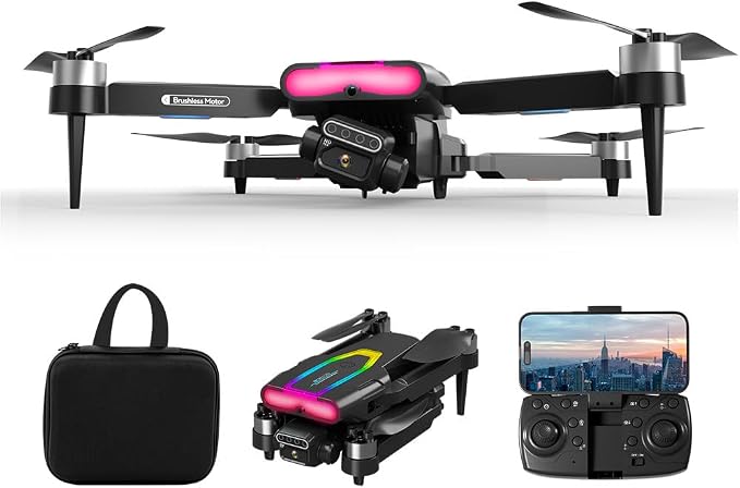 GPS Drone with 8K HD Camera & Dual-Axis Gimbal Stabilization | 25 Min Flight, Auto Takeoff/Landing, Brushless Motors | Pro Drone for Adults