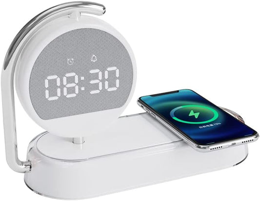 3 in1 mutifunction Mobile Wireless Charger with Digital Clocks and Night Lights fit for All Series Mobile That Support Wireless