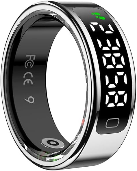 Smart Ring for Women for Men,Fitness Tracker Ring with Monitors Heart Rate,Blood Oxygen,Sleep,Stress and 60 Health Metrics(Sliver, 10)