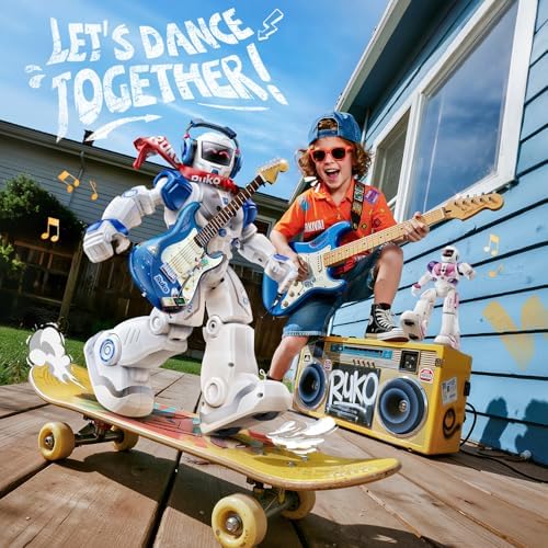 Ruko 18011 Black Robot Dog 6088 Smart Blue Robot