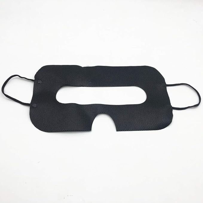 100 Pack Disposable Sanitary Eye Covers - Compatible with HTC Vive Pro/PS VR/Gear VR/Oculus Rift Go & More - White
