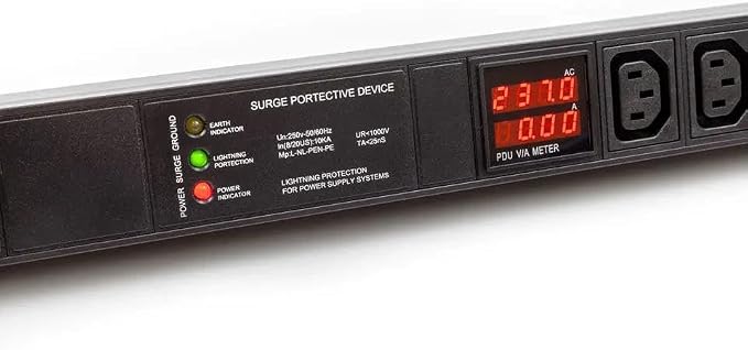 Meter SPD Function with L6-30p Plug C13 30A 240V 6 Way PDU for Internet Data Centre (FJ-NZEU-4Y7C)