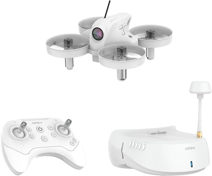 APEX FPV Drone Kit,FPV Goggles,First-person view drone,FPV Racing Drone for Beginners,Low-Latency 5.8G Transmission, easy control,Drop-Resistant,VR70-2.0
