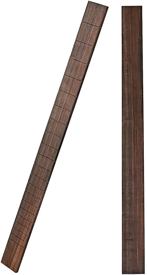 Guitar Fretboard With 21 Frets Maple Fingerboard for 3 String Cigar Box Guitar Replacement (Rosewood)，1Pcs