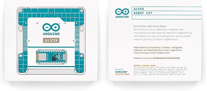 Arduino Alvik [AKX00066] - Programmable Robot - Powered by Nano ESP32, Compatible with MicroPython | Line Following, Multi-Sensors, and Lego Technic Integration
