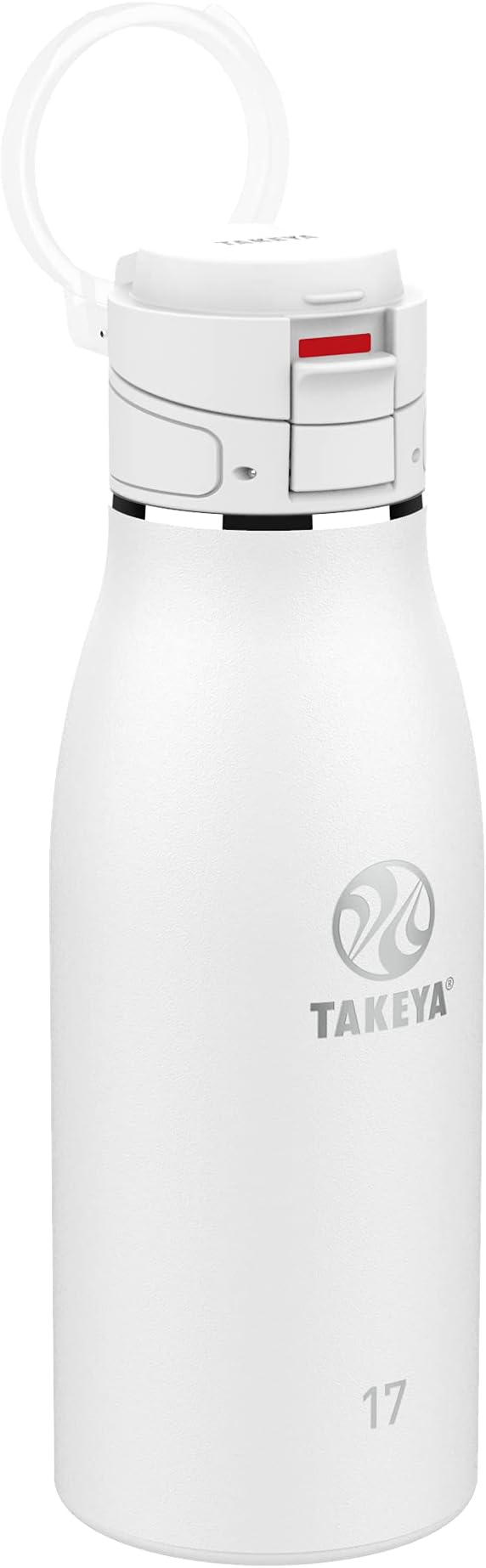 Takeya Traveler Stainless Steel Travel Coffee Mug with Flip-Lock Lid (17 oz, Arctic) - Leakproof Insulated Mug for Coffee & Tea