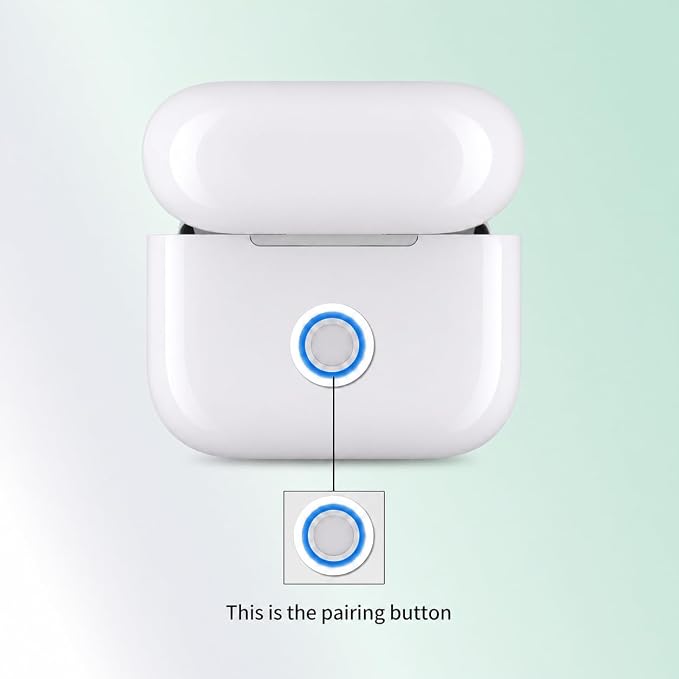 Replacement Charging Case for AirPods 3rd Generation (A2897/A2566/A2565/A2564/A2563) – USB-C & Qi Wireless Charging – Bluetooth Pairing Button – Case Only (No Earbuds)