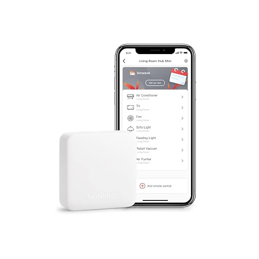 SwitchBot Bot White & Hub Mini Kit: Automate IR Devices & Physical Switches with Alexa/Google Voice Control, App Scenes & Timers.