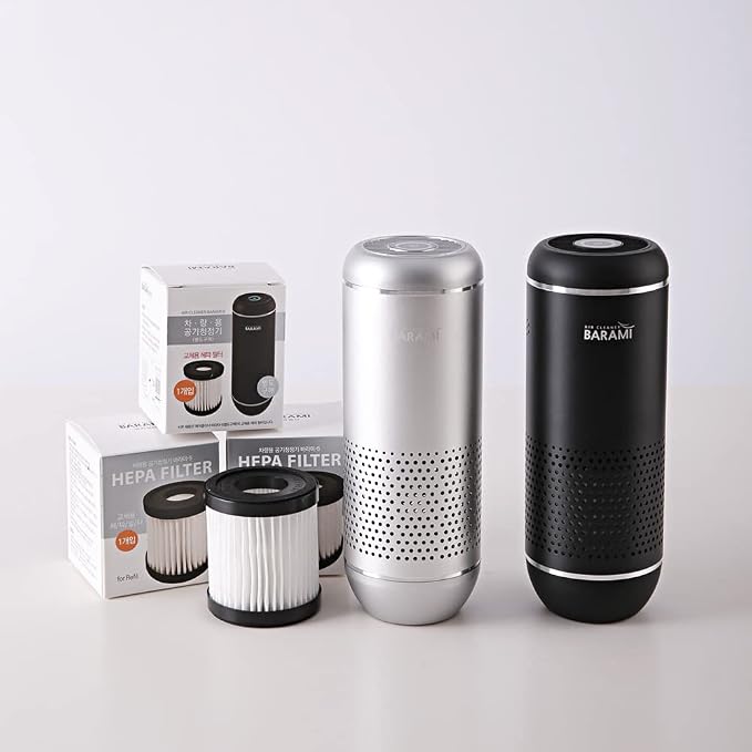 Replacement HEPA filter (6EA) for BARAMI-5 Portable Air Purifier [3M uses MERV-18 raw paper]