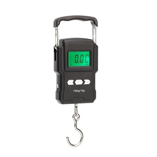 Luggage Weight Scale, 3pcs 75kg/10g Tape Measure Digital Scale Portable Digital Backlight Fishing Hanging Hook Scale with Ruler,Hand Scale