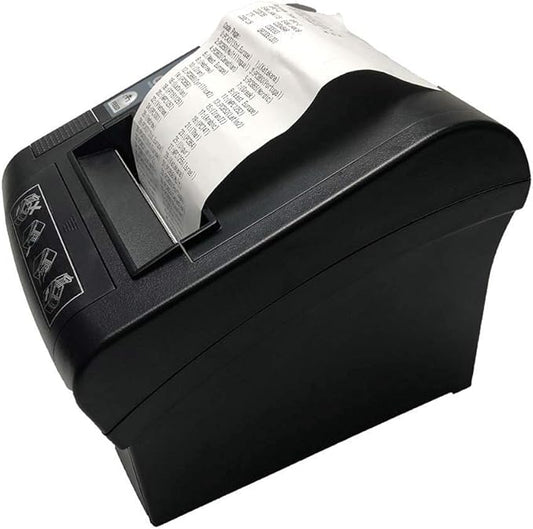 NETUM 80mm Thermal Receipt Printer, WiFi POS Printer with Auto Cutter, USB Serial Ethernet LAN Port Support Cash Drawer ESC/POS