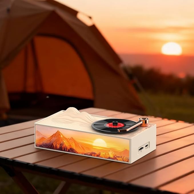 4-in-1 Bluetooth Sleep Sound Machine with Night Light | Portable Speaker for Bedroom, White Noise for Baby & Adults, TF Card & Type-C | Home Décor, Compatible with Computers & Phones