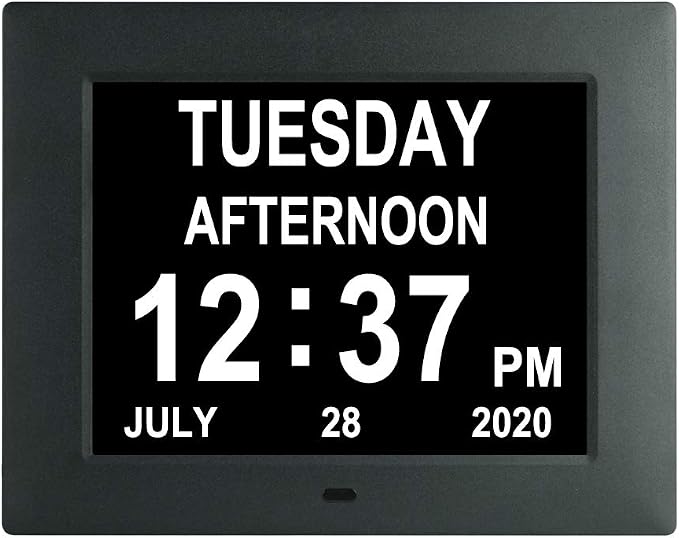 Jaihonda Extra Large Digital Calendar Dementia Clock for Seniors with Day and Date Time for Elderly Impaired Vision Memory Loss Clcoks