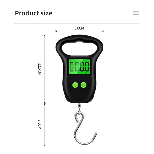 Hanging Scale Luggage Scales Digital Crane Fish Hook,50kg Weight Balance Suitcase Weighting Tool Backlight