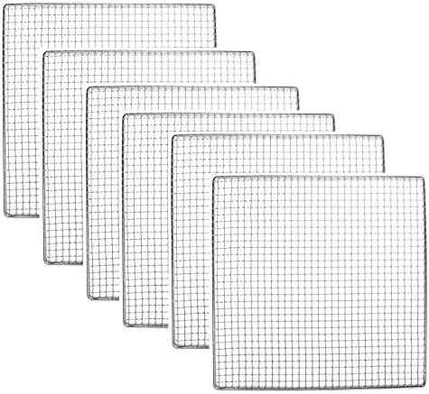 6 Pack Stainless Steel Tray UPGRADE 12" x 13" Compatible With Ivation Compatible With Gourmia Food Dehydrator Drying Replacement Bright Kitchen