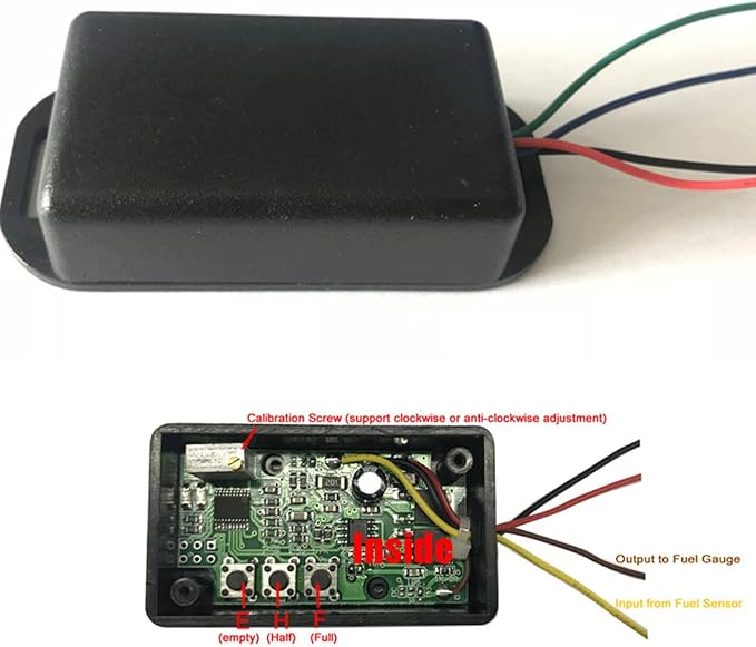 Vanki 1Pcs Ohm Signal Invertor Ohm Range Converter Fuel Sender to Gauge Linking Module