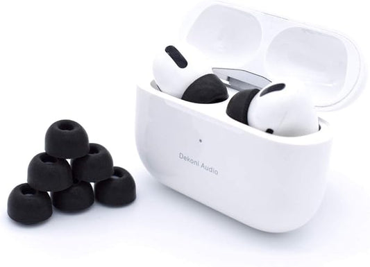 Dekoni Bulletz Memory Foam Ear Tips for AirPods Pro and AirPods Pro 2 | Replacement Ear Tips