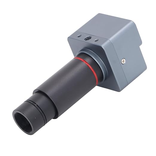 USB Microscope Camera, 4K 8MP Digital Electronic Eyepiece with 0.5X Zoom Lens for Industrial and Hobbyist Use Aluminum Alloy