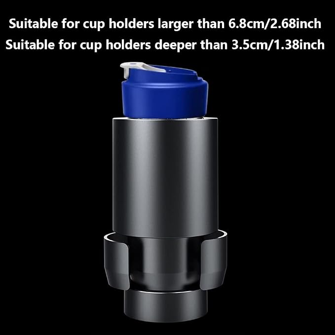 Riloer Portable Traveling Smart Coffee Travel Cup 11oz Capacity, Digital Display 32?-140? Cooling and Heating, Universal for 12V Vehicles, Smart Temperature Control Coffee Mug