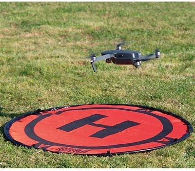 Hoodman 3 Foot Weighted UAV Drone Landing Pad - fits Matrice 4E, Mini 4 Pro, mini 3 pro, mavic, spark - Durable, No Stakes Required, collapses to 1/3 of deployed size