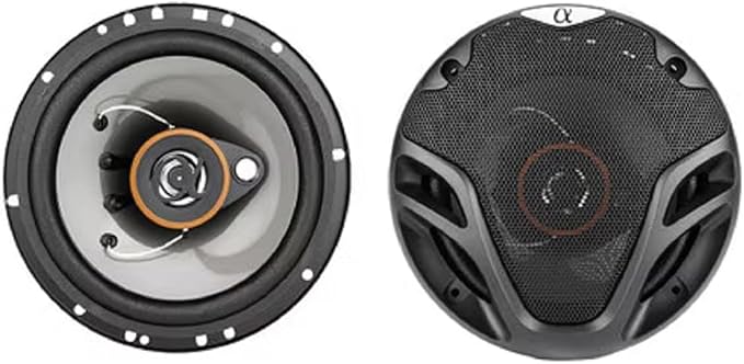 Alphasonik AS2629P Loudspeakers Pair of 6.5" 350W Max 3-Way Speakers Plus 6X9 500W Max 3-Way Car Audio Coaxial Speakers 4 Ohms Premium Quality Audio Door Speakers for Car or Truck Stereo Sound System