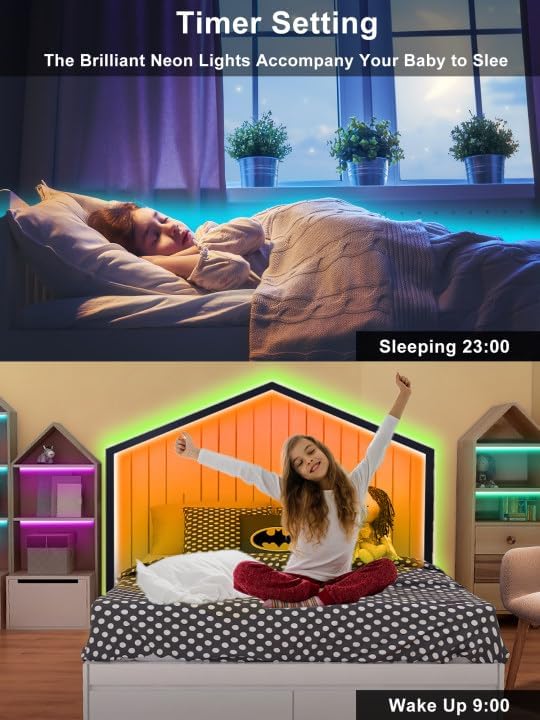 Ledagic 10ft Rgb Led Neon Rope Lights with Remote App Control, IP65 Waterproof Neon Strip Lights for Outdoor, DIY Design Flexible Led Rope Lights for Bedroom Music Sync, Gaming Accessories, Room Decor