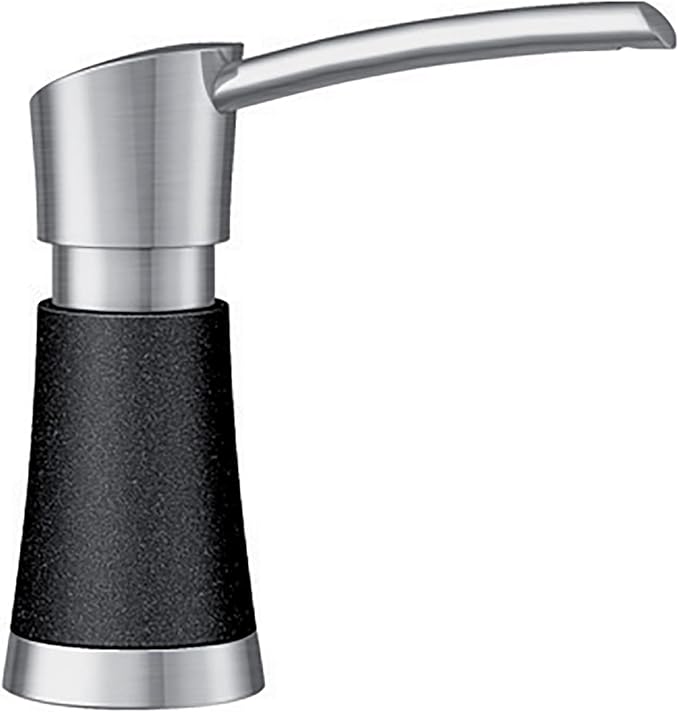 BLANCO 442049 Artona Soap Dispenser-Anthracite/Stainless Dual Finish Accessory, Small