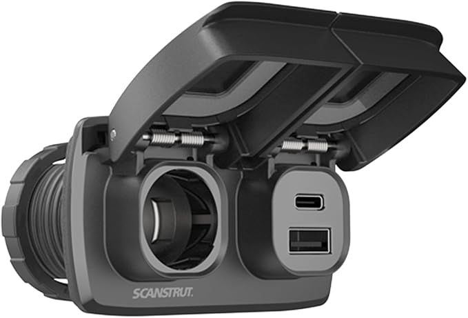 Scanstrut Flip Pro Duo - USB-A & USB-C w/12V Power Socket