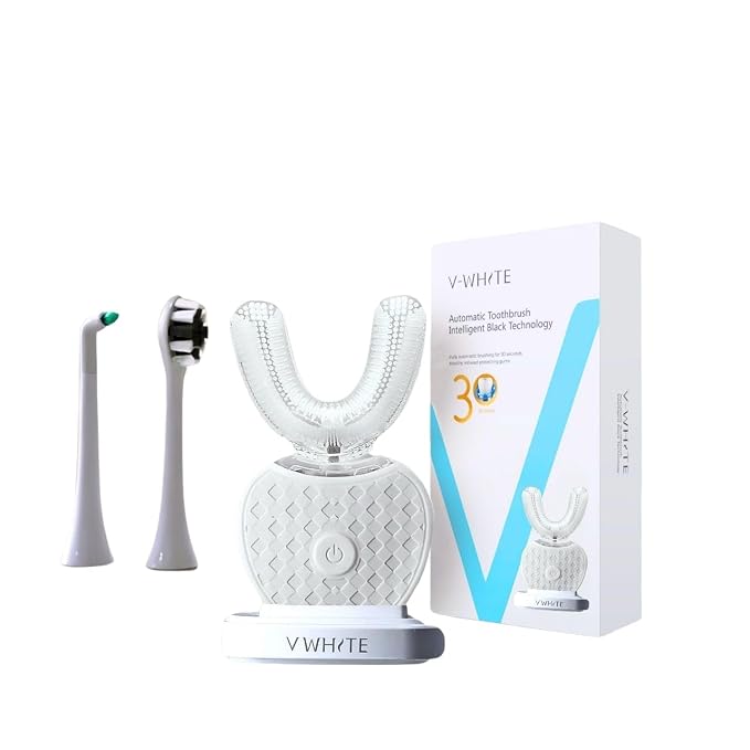 V-WHITE Ultrasonic Toothbrush Bundle: Ultimate Oral Care for The Whole Family Includes 1 X Electric Toothbrush for Adult, 1 X Electric Toothbrush for Kids and 1 X Foam Toothpaste for Kids